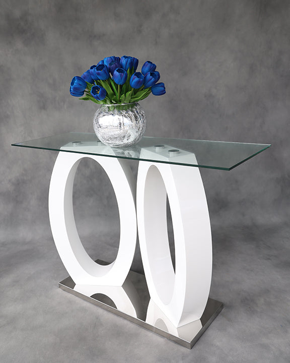 CONSOLA AROS GLASS TOP