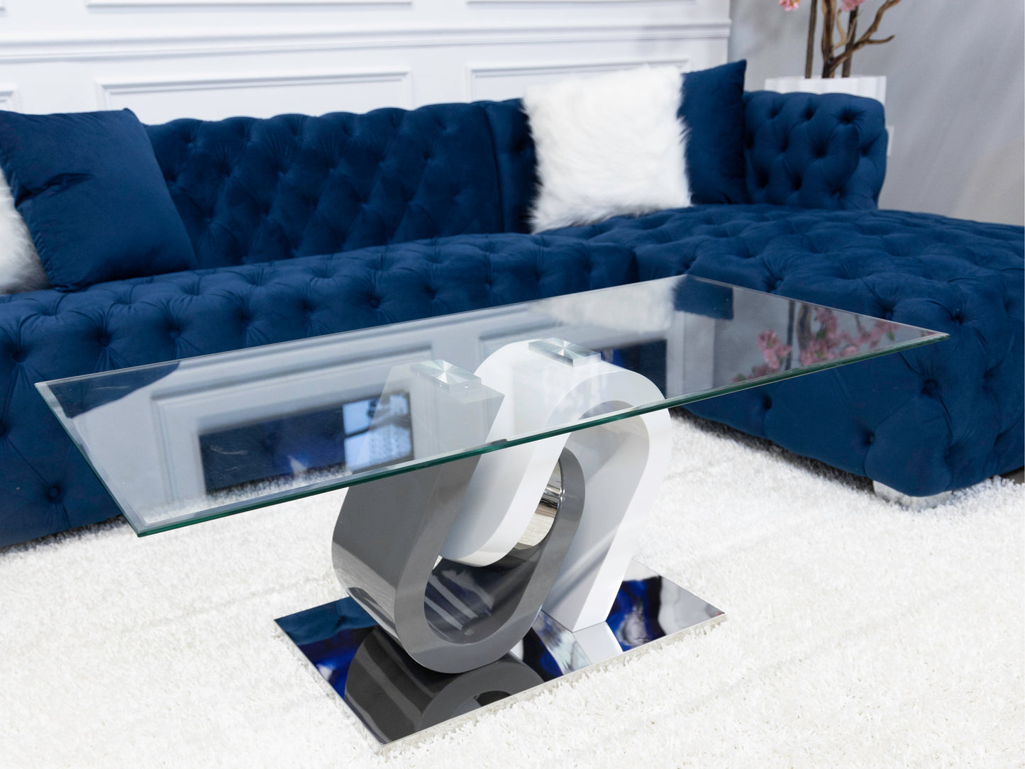Chaise Sectional - (9)