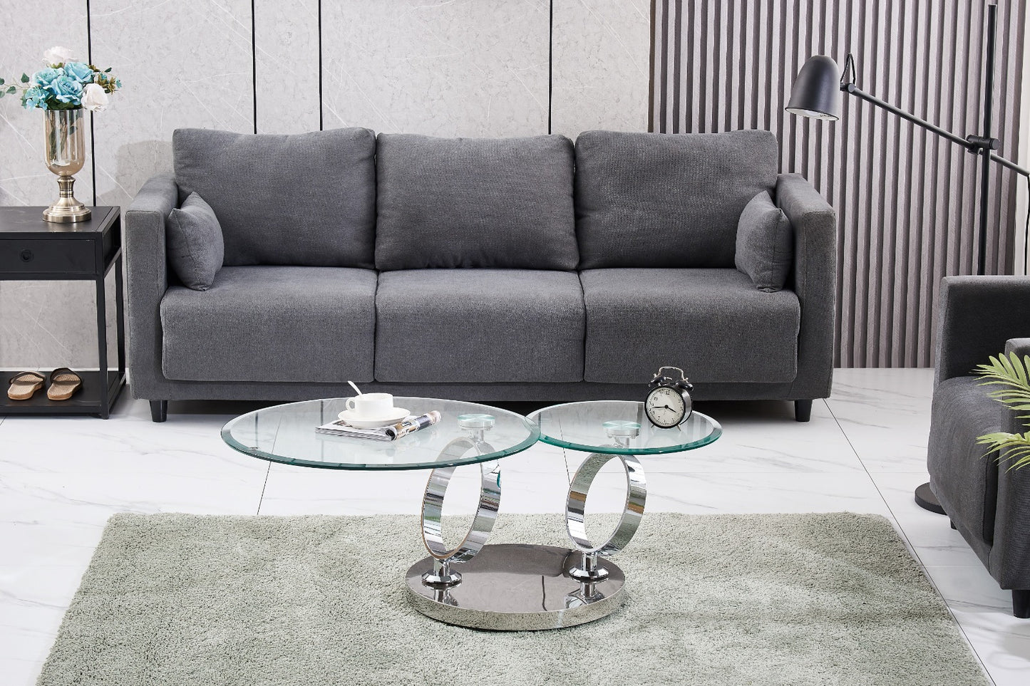 Glass Round Coffe Table