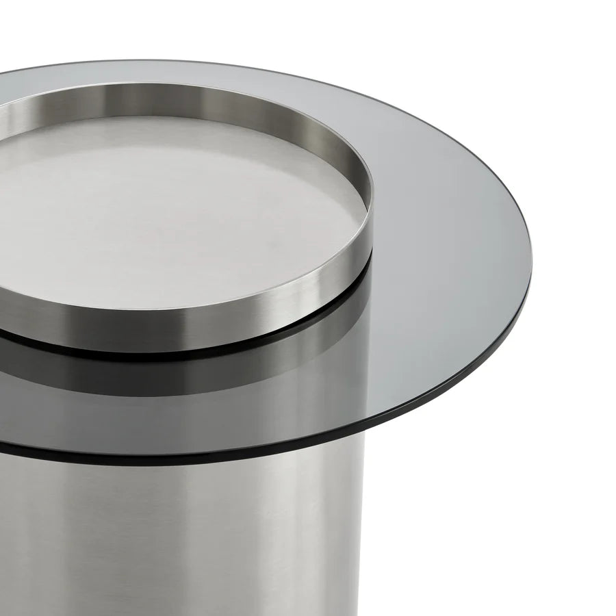 TWIN HALO MARBLE-TOP COFFEE TABLE SET