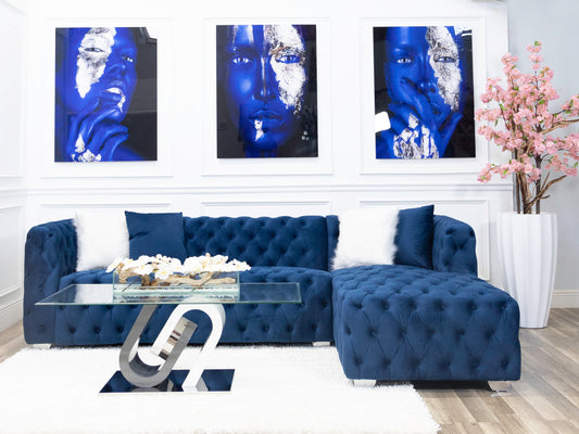 Chaise Sectional - (9)